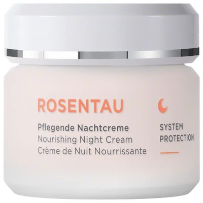 ANNEMARIE BRLIND  ROSE DEW Nourishing Night Cream  protecting and firming facial care, with Alpenrose extract and Avocado Oil, vegetarian, 1.69 Fl. Oz.