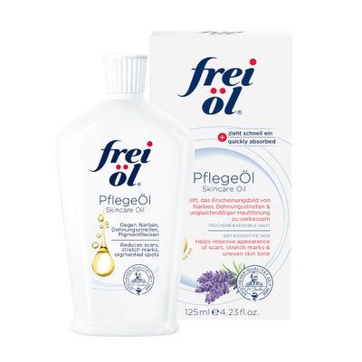 skincare oil fast absorbing, nourishes skin soft and smooths excellent as body oil for stretch marks removal and vitamin e oil for scars, microbiome-friendly and vegan, 125 ml / 4.23 Fl Oz