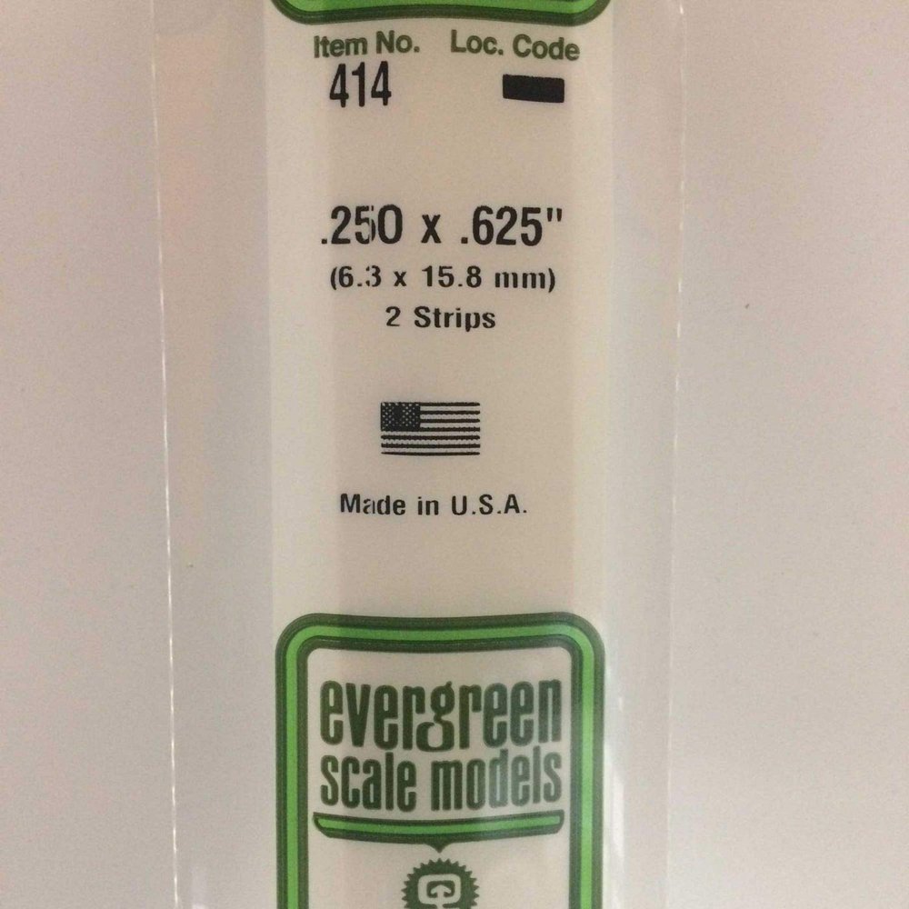 .250 x .625 x 24 Strips (2) Evergreen