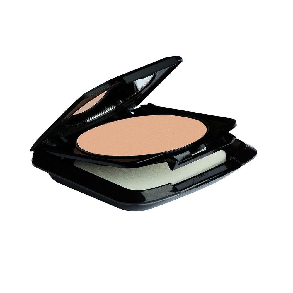 Palladio Dual Wet and Dry Foundation with sponge and Mirror, Squalane Infused, Apply Wet for Maximum Coverage or Dry for Light Finishing and Touchup, Minimizes Fine Line, All day Wear, Ivory Myrrh