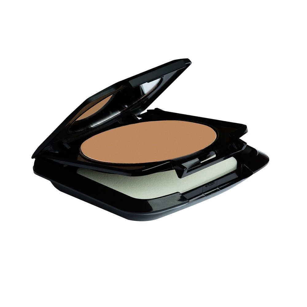 Palladio Dual Wet and Dry Foundation with Sponge and Mirror, Squalane Infused, Apply Wet for Maximum Coverage or Dry for Light Finishing and Touchup, Minimize Fine Lines, All day Wear, Rich Mocha