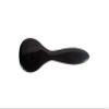 Esthetician Grade Facial Brush | Natural Bristle Firm | High Polish Acrylic Handle | Jet Black Finish | Model 704 - JTB view 3