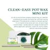 Clean + Easy Mini Pot Waxing Kit for Women - Soft Wax with Wax Warmer for Hair Removal, Body, Facial Hair & Sensitive Skin, Includes Muslin Strips & Sticks, 120 V view 4