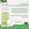 Clean + Easy Cloth Wax Strips  Non-Woven Wax Strips for Hair Removal, Salon and At-Home Use for Face, Legs & Body, 3x9, 100 Count view 4