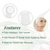 Clean + Easy Small Non Woven Wax Strips  Soft Wax Strips for Face, Upper Lip, Eyebrows & Small Areas, Facial Hair Removal, 100 Count view 2