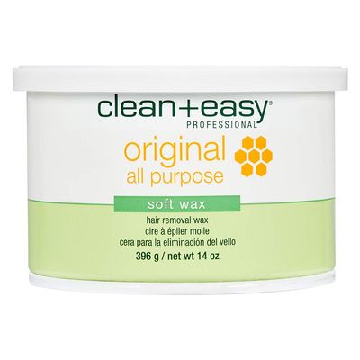 Clean + Easy All-Purpose Soft Wax  Wax for Sensitive Skin, Hair Removal for Body & Facial Hair, 14 oz