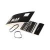 Blax Black Hair Elastics  Snag-Free Hair Ties, No-Damage Hair Rubber Bands, 2mm 12 Count view 1
