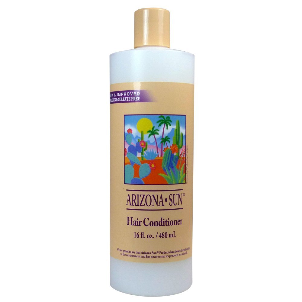 Arizona Sun Hair Conditioner 16 oz All Types of Hair Aloe Vera and Other Natural Plants and Cacti Deep Moisturizing For Soft Manageable Hair Nourishes Dry Hair