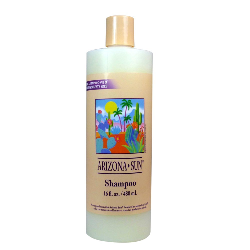 Arizona Sun Shampoo - 16 Oz - Moisturizing - All Hair Types - Natural Plants & Cacti - Ph Balanced - Soft, Manageable Hair
