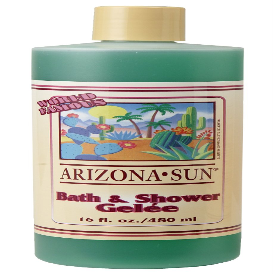 Arizona Sun Bath and Shower Gelee - 16 oz - Natural Aloe Vera and Other Plants and Cacti from The Desert Provide Moisturizing Bath Gel  Alternative to Bath Soap