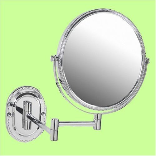 CHISUPPLY.COM Elegant Chrome Make Up Mirror Strong 7X for Makeup