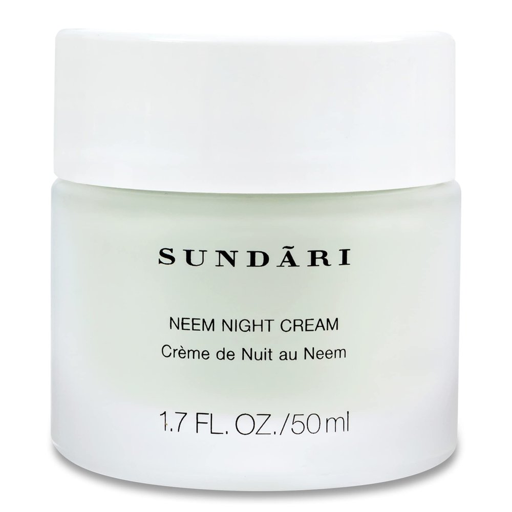 SUNDARI Neem Night Cream - 1.7 Fl Oz, Night time Moisturizer with Botanical Extracts, Wrinkle Repair & Hydration, Nourishes and Soothes Skin, Restores Natural Radiance, All Skin Types
