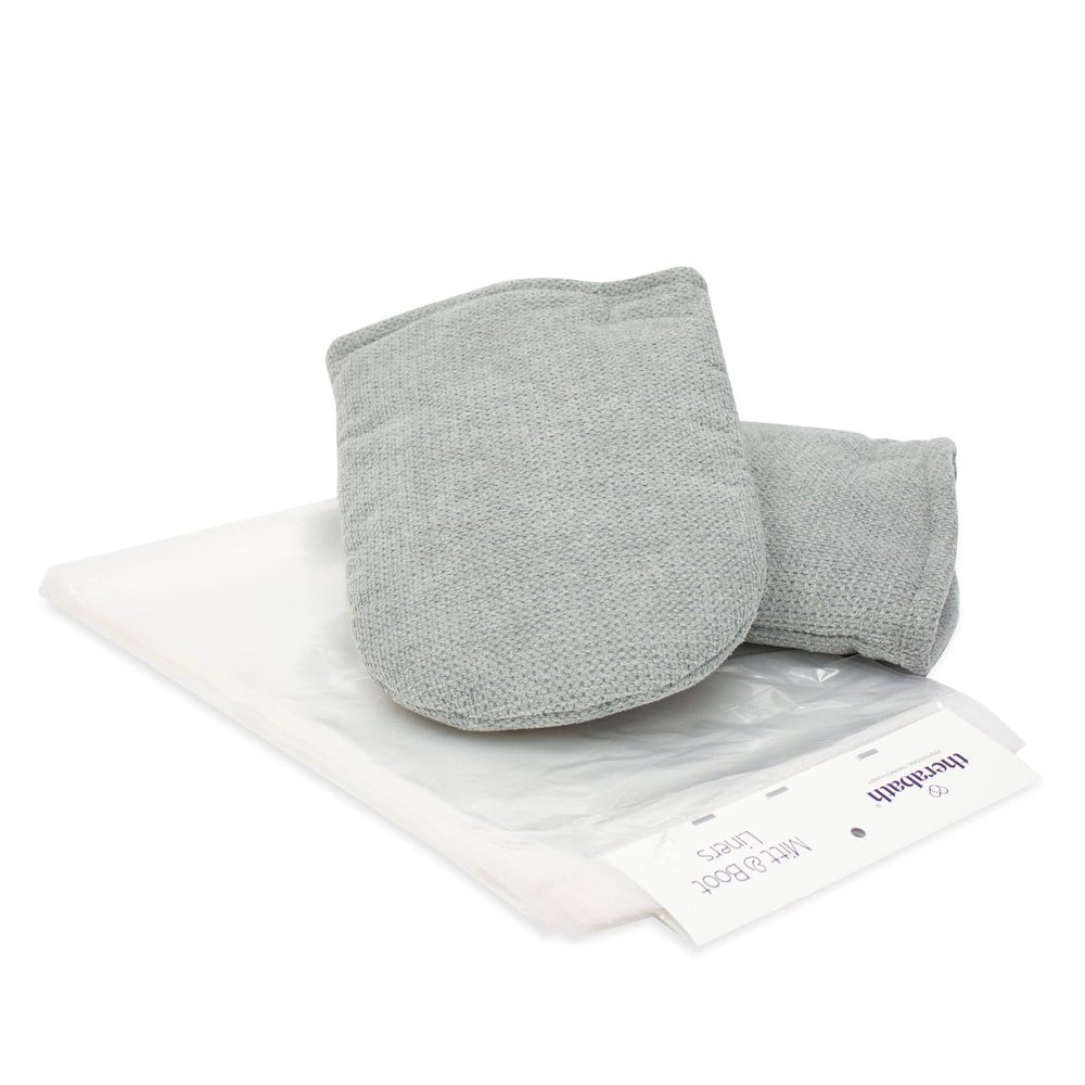 Therabath Insulated Mitt Kit for Paraffin Wax Bath, for Arthritis and Skin Therapy, Includes 2 Hand Gloves and 100 Plastic Liners, for Home and Spa Use, Made in The USA