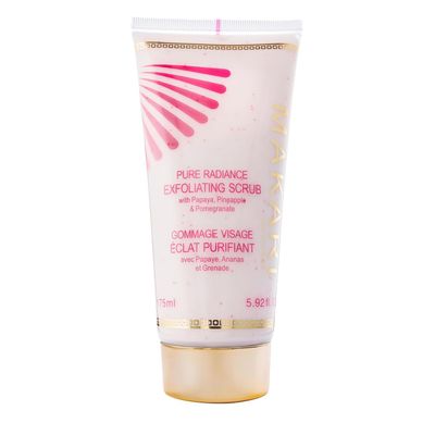 Makari Pure Radiance Exfoliating Face Scrub (5.92 fl oz) | Exfoliating Face & Body Scrub | Skin-Smoothing Formula with Papaya, Pineapple & Pomegranate