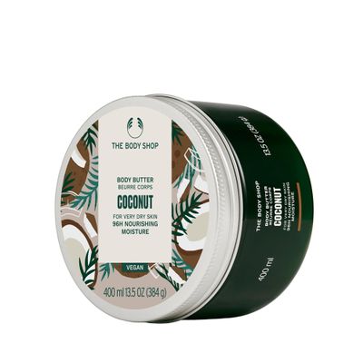 The Body Shop Coconut Body Butter  Nourishing & Moisturizing Skincare for Very Dry Skin  Vegan  13.5 oz