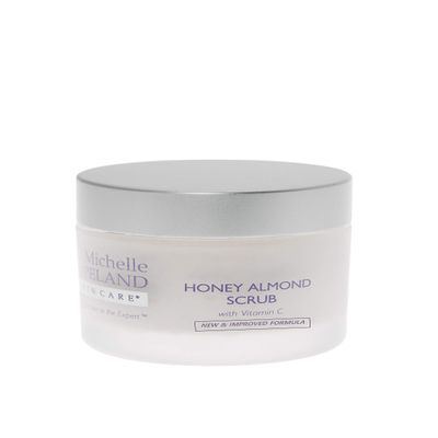Honey Almond Exfoliating Face Scrub, Vitamin C Brightening Facial Scrub, Glow Renewal Face Exfoliator Scrub for Oily Skin & Dry Skin, Anti Aging Facial Scrub, Gentle Face Scrub for Women & Men 2.5oz