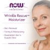 NOW Foods Solutions, Wrinkle Rescue Moisturizer, with Clinically Tested Sepilift DPHP and Lanablue to Tone Aging Skin, 2-Ounce view 4