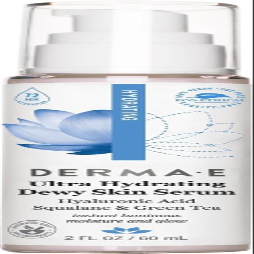 DERMA E Ultra Hydrating Dewy Skin Serum For Face, 2 Fl Oz Facial Treatment