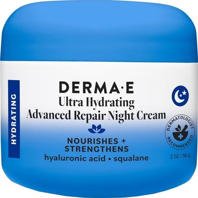 Derma E Ultra Hydrating Antioxidant Night Cream, 2 Oz Facial Moisturizer
