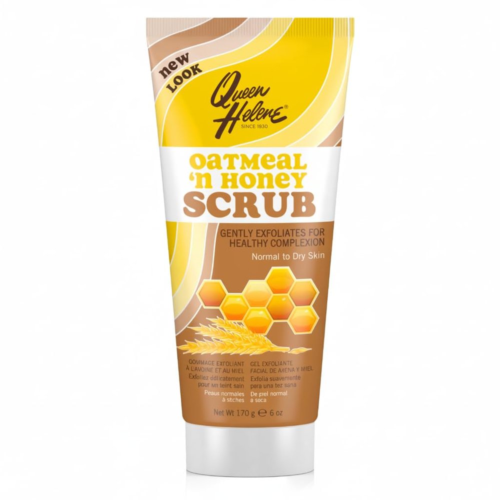 Para Laboratories Queen Helene Gentle Facial Scrub, Oatmeal & Honey, 6 Ounce