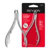 Revlon Half Jaw Cuticle Nipper, Manicure Tool for Nail Care, Hangnail Clipper, For More Precise Trims, Non-Slip Grip, Stainless Steel, 1 Count view 1