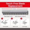 Feather Styling Razor Standard Blades - Professional Hair Cutting Blades for Styling, Shaping, Feathering, & Thinning - Stainless Steel Single Edge Guarded Blade - Made in Japan - Refill Pack - 10 Ct view 3