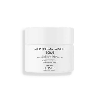 ZENMED Renewing MicroDermabrasion Complex - 4 oz. 100% Vegetarian Formula of Heavy Mineral Clay Created To Minimize Visibility of Scars Uneven Skin Tone Fine Lines & Oily Skin