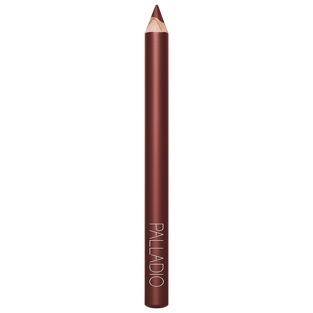 Palladio Lip Liner Pencil, Wooden, Firm yet Smooth, Contour and Line with Ease, Perfectly Outlined Lips, Comfortable, Hydrating, Moisturizing, Rich Pigmented Color, Long Lasting, Vermouth