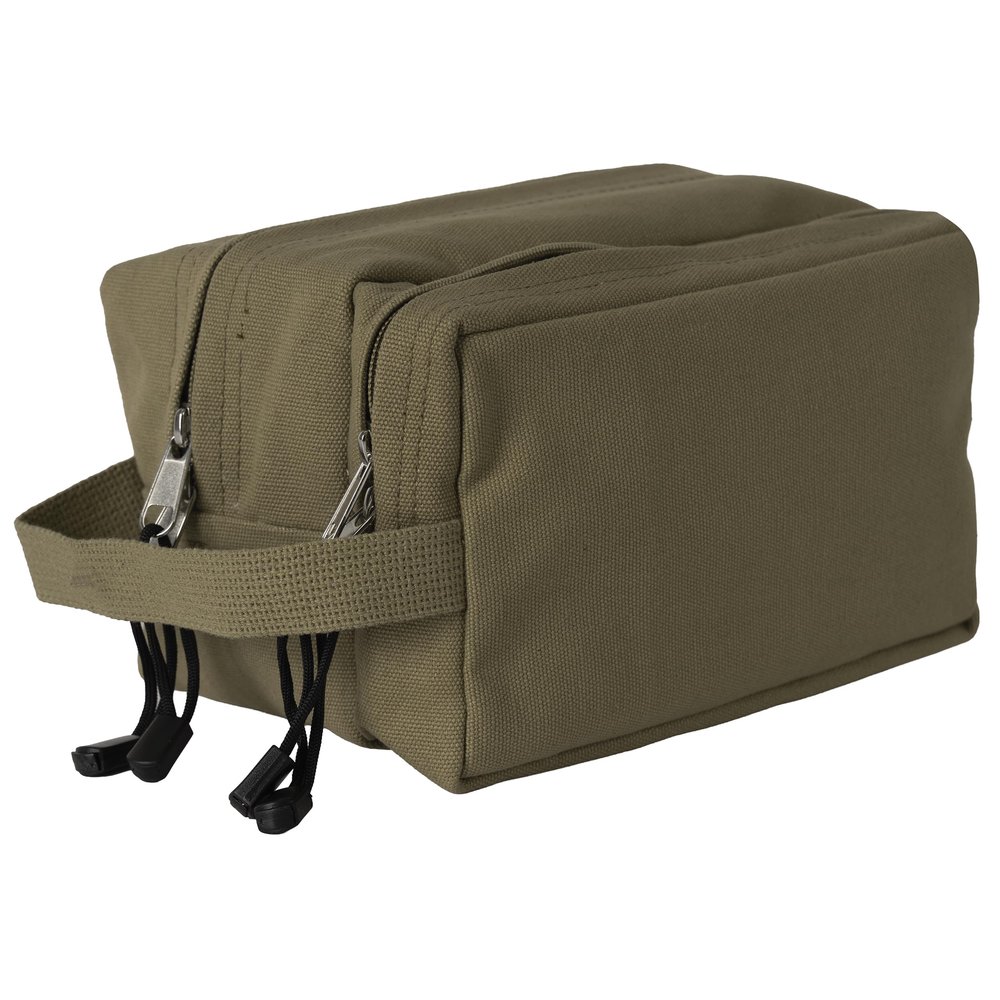 2 Compartment Travel / Shave Kit, Olive