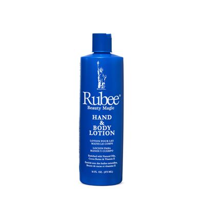 RUBEE Body & Hand Lotion- Non-Greasy Lotion for Women & Men - 16 oz. Cacao Butter Lotion for Extremely Dry Skin - Vitamin E Moisturizer - Soothes & Softens Skin