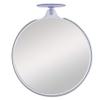 Zadro Dual-Sided 10X/5X Magnification Compact Travel Lightweight Portable Suction Cup Spot Makeup Mirror, Clear Acrylic, Gray/White view 1