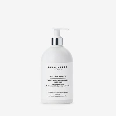 Acca Kappa White Moss Hand Wash Gentle Cleanser with Chamomile and Lemon Balm, 500ml