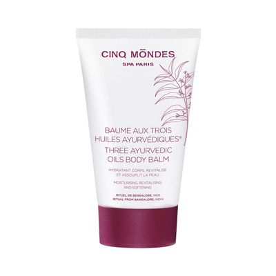 Cinq Mondes Three Ayurvedic Oils Body Balm 5.0 Fl.Oz.- Creamy, Light-Weight Vanilla Lotion For Supple And Silky Skin. Sesame Oil, Neem Oil And Boswellia Oil