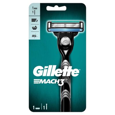MACH 3 - Handle w/1 Cartridge & Turbo REFILLABLE Razor