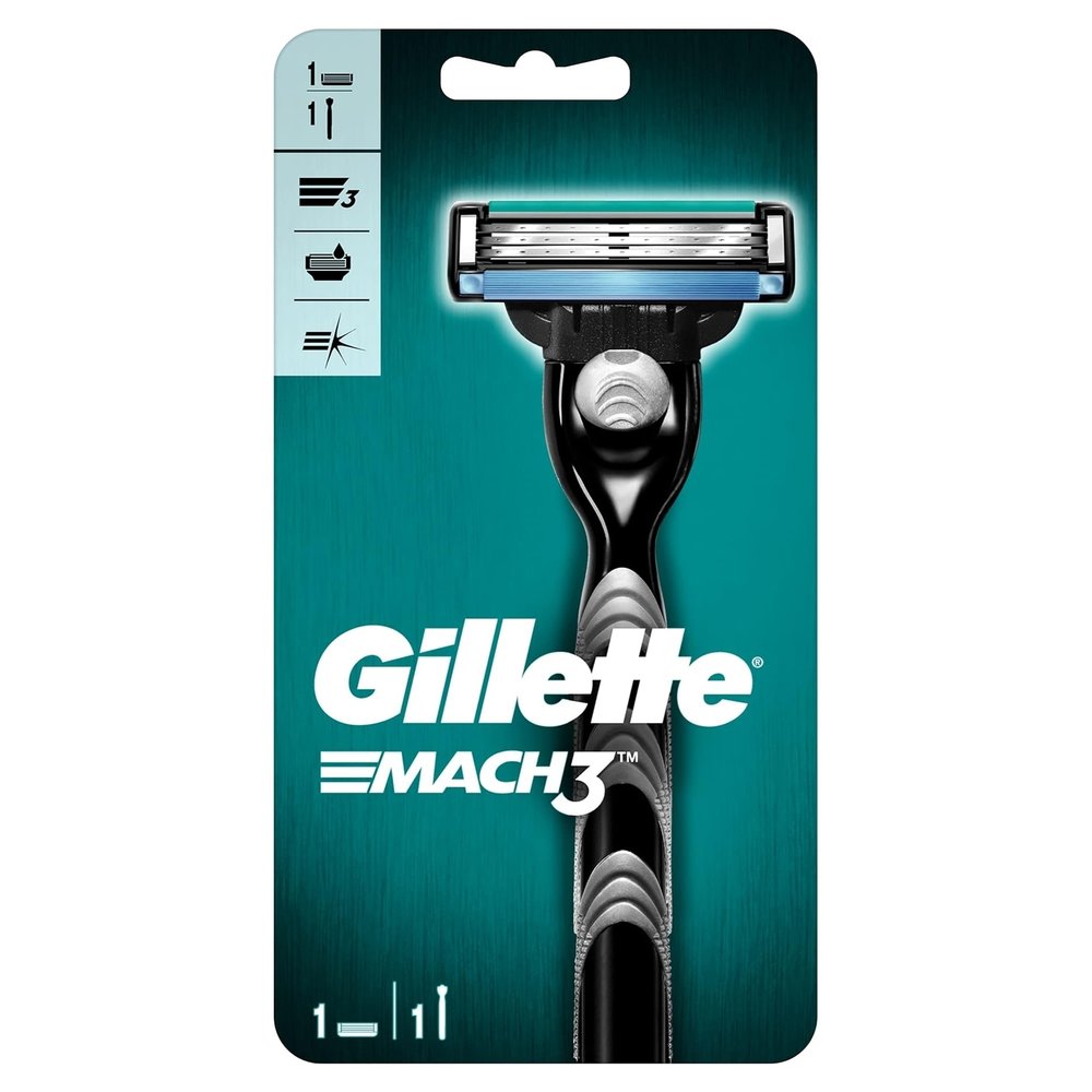 MACH 3 - Handle w/1 Cartridge & Turbo REFILLABLE Razor