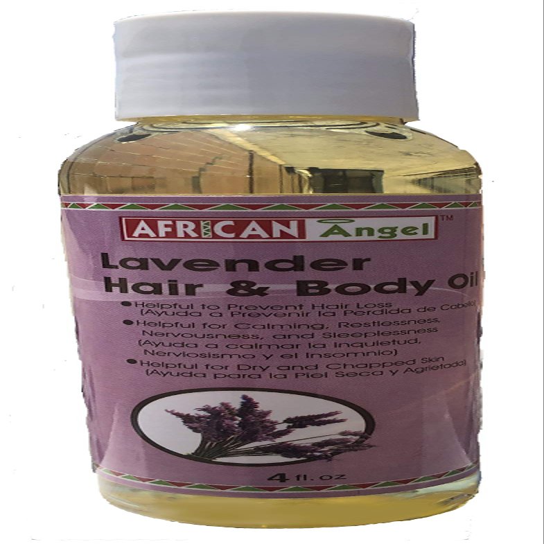 AFRICAN ANGEL Lavender Hair and Body 4 FL OZ