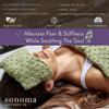 Sonoma Lavender Spa Mask, Heatable/Chillable Aromatherapy Eye Pillow with Lavender Infused Flaxseed Insert, Eye Compress for Stress Relief with Removable and Washable Cover (Lilac Dot) view 2