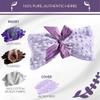 Sonoma Lavender Spa Mask, Heatable/Chillable Aromatherapy Eye Pillow with Lavender Infused Flaxseed Insert, Eye Compress for Stress Relief with Removable and Washable Cover (Lilac Dot) view 4