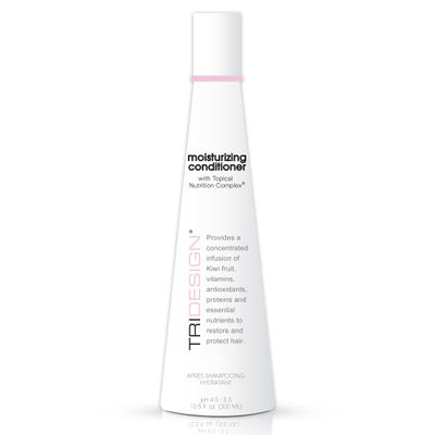 TRIDESIGN TRI Moisturizing Conditioner - Hydrating Dry & Damaged Hair, Infused Wheat Protein to Protect, Repair & Restores Moisture to Curly, Straight, Wavy Treated Hair - 10.5 Fluid Ounce