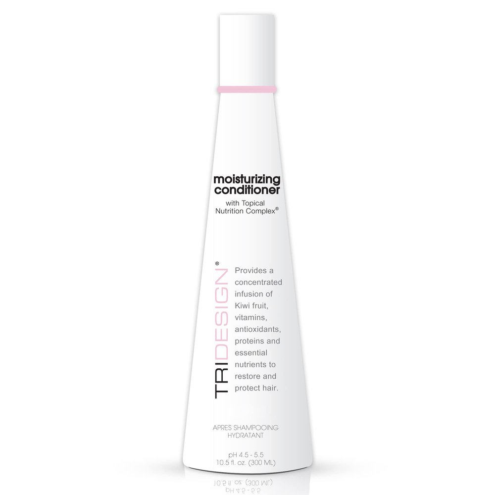 TRIDESIGN TRI Moisturizing Conditioner - Hydrating Dry & Damaged Hair, Infused Wheat Protein to Protect, Repair & Restores Moisture to Curly, Straight, Wavy Treated Hair - 10.5 Fluid Ounce