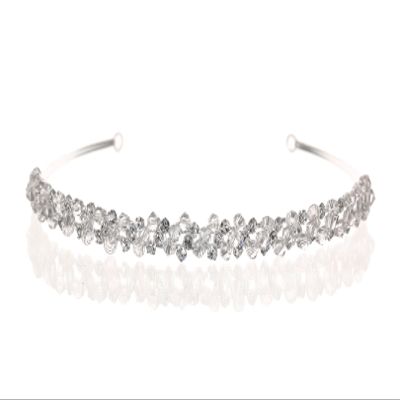 SAMKY Wedding Bridal Crown Rhinestone Crystal tiara Headpiece Bride's Hair Accessorie
