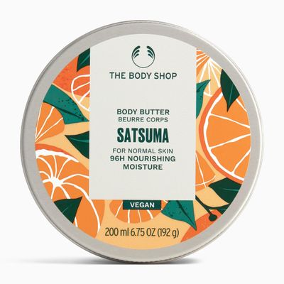 The Body Shop Satsuma Body Butter  Nourishing & Moisturizing Skincare for Normal Skin  Vegan  6.75 oz