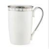 Lenox Timeless Bone China Platinum Banded Accent Mug view 1