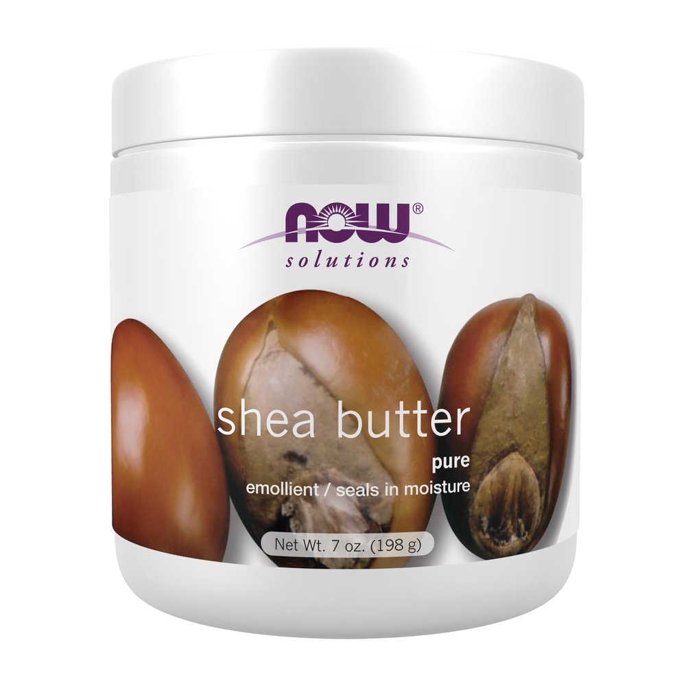 NOW Foods Solutions, Shea Butter, Skin Emollient, Seals in Moisture for Dry Rough Skin, 7-Ounce
