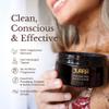 JUARA Invigorating Coffee Scrub - Exfoliating Body Scrub with Sumatra Coffee Beans & Rice Protein - Sulfate-Free Body Exfoliator for Smooth Skin, Indonesian Jamu Formula, 8 oz view 2