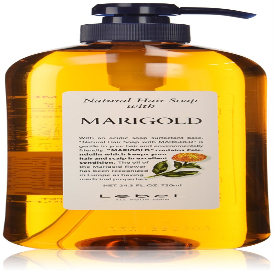 Lebel Cosmetics | Shampoo | Natural Hair Soap with Marigold Shampoo 720ml (Japan Import)