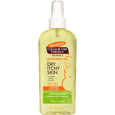 Palmer's Cocoa Butter Formula Soothing Oil with Vitamin E, Dry, Itchy Skin Relief, Anti-Itch Body Oil, 5.1 Ounces