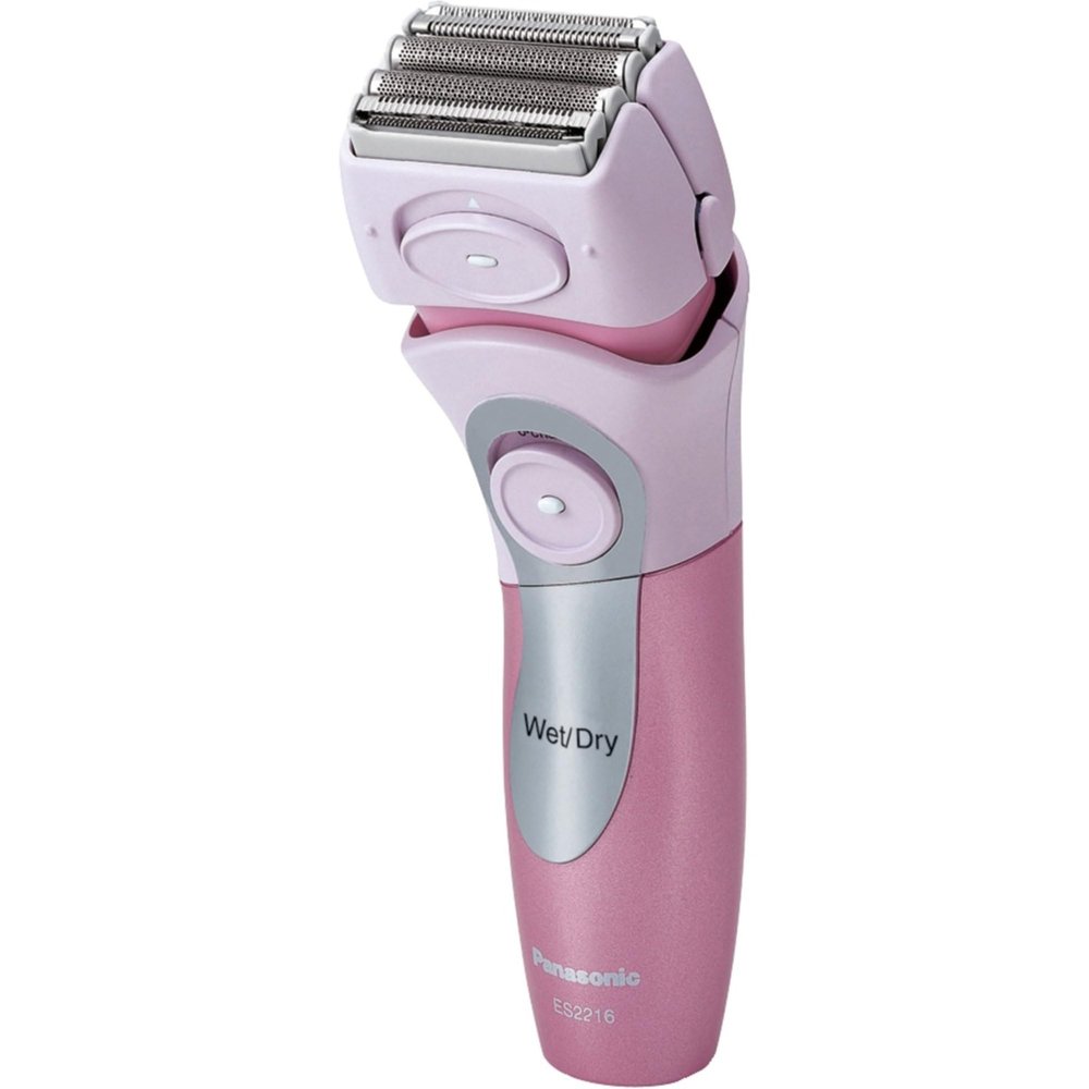 Panasonic Electric Razor for Women with Bikini Trimmer Attachment, Cordless Close Curves 4-Blade Electric Shaver with Wet or Dry Operation and Pop-Up Trimmer  ES2216PC (Pink)