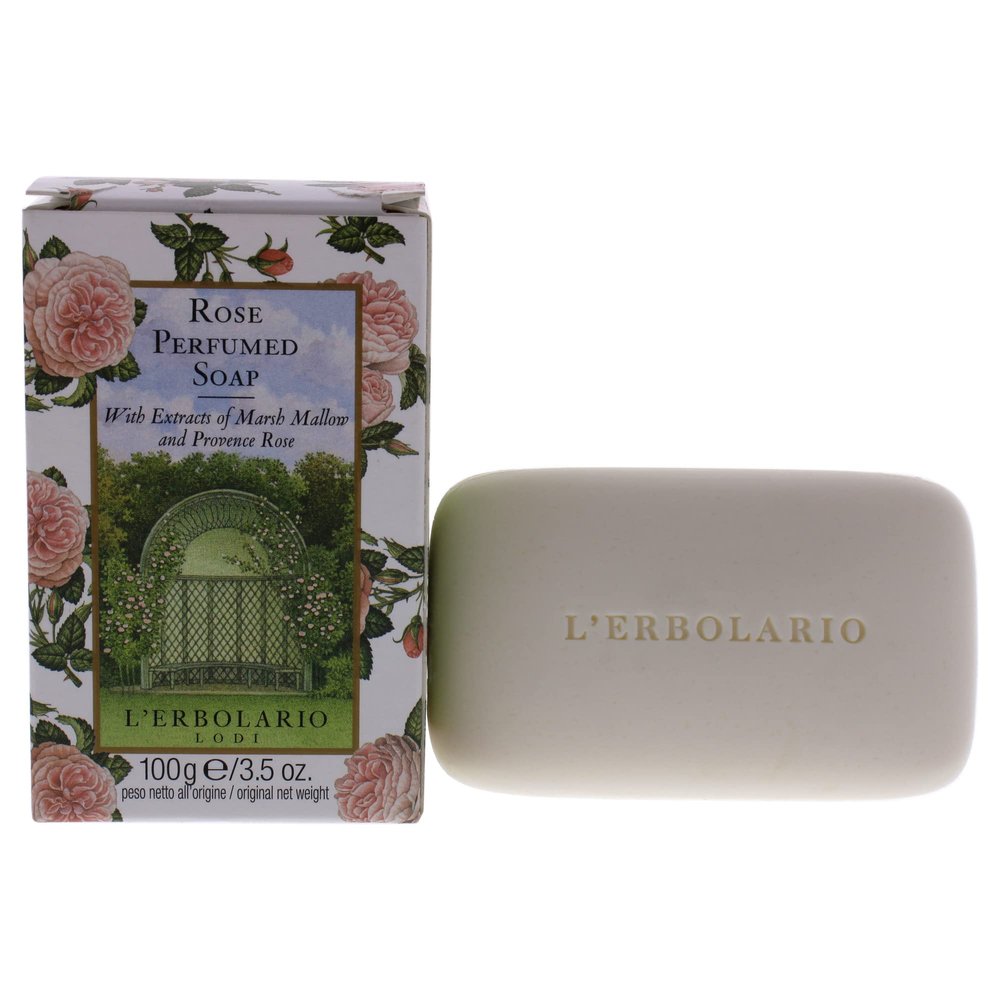 L'Erbolario Rose Perfumed Bar Soap For Unisex 3.5 oz Soap