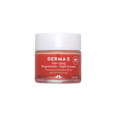 Derma E Anti-Aging Regenerative Night Cream  Firming Astaxanthin Moisturizer For Face  Lightweight Overnight Anti-Wrinkle Cream With Jojoba Oil And Vitamin E, 2 oz